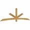 Ekena Millwork Alberta Rough Sawn Timber Gable Bracket, Western Red Cedar, 108"W x 31 1/2"H x 2"D x 4"F, 7/12 Pitch GBW108X31X0204ALB00RWR - alternate 2